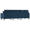 vidaXL 3-Sitzer-Sofa Blau 210 cm Samt