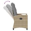 vidaXL Gartenstuhl 2 pcs Beige und Hellgrau 56 x 60 x 112 cm