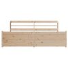vidaXL Bettgestell mit Kopfteil ohne Matratze 180x200 cm