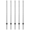vidaXL Eingebetteter Zaunpfosten 5 stk. Grau 160 cm