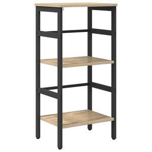 vidaXL B&uuml;cherregal 2 Ebenen 40 x 29,5 x 81 cm Holzwerkstoff