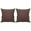 vidaXL 2-Sitzer-Sofa mit Kissen Braun 140 cm Kunstleder