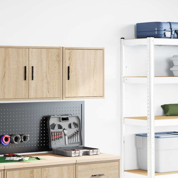 vidaXL Garagen-Wandschrank Sonoma-Eiche Holzwerkstoff