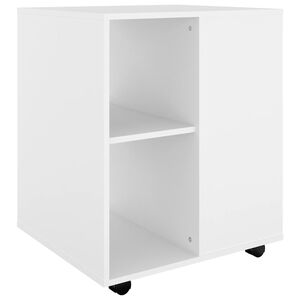 vidaXL Rollschrank Wei&szlig; 60x53x72 cm Holzwerkstoff
