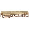 vidaXL Outdoor-Sofagarnitur 7 stk. Natur und Beige
