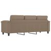 vidaXL 3-Sitzer-Sofa Cappuccino-Braun 180 cm Kunstleder