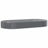 vidaXL Hochbeet Verzinkter Stahl 296x140x36 cm Grau