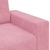 vidaXL | Zweisitzer-Sofa | mit Kissen Rosa Samt