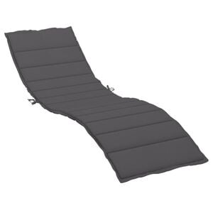 vidaXL Sonnenliegen-Auflage Anthrazit 200x50x3 cm Oxford-Gewebe