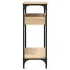 vidaXL Konsolentisch mit Ablage Sonoma-Eiche 100 x 29 x 75 cm Holzwerkstoff