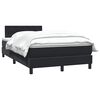 vidaXL Boxspringbett mit Matratze Schwarz 120x210 cm Samt