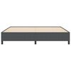 vidaXL Boxspringbett Dunkelgrau 200 x 200 cm Samt