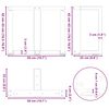 vidaXL Couchtischbeine T-Form 2 Stk. Anthrazit 50x25x(42-43) cm Stahl