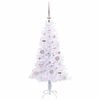 vidaXL Künstlicher Weihnachtsbaum Weiß 120 cm PVC und Stahl