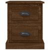 vidaXL Nachttische 2 Stk. Braun Eiche 39x39x47,5 cm Holzwerkstoff