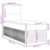 vidaXL Boxspringbett mit Matratze Rosa 80x200 cm Samt