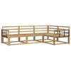 vidaXL Outdoor-Sofagarnitur 4 pcs Wei&szlig; 247,5 x 168,5 x 73 cm