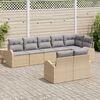 vidaXL Gartensofa-set 8 pcs Poly-Rattan