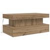 vidaXL Couchtisch mit LED-Leuchten Artisan-Eiche 90x50x40 cm