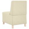 vidaXL | Modulares Armfreies Sofa | Creme 55 x 74 x 82 cm Kunstleder