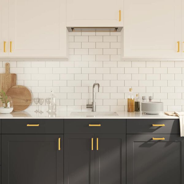 vidaXL M&ouml;belgriffe 10 Stk. Golden 96 mm Edelstahl