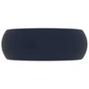 vidaXL Luxuri&ouml;ses Waschbecken Rund Matt Dunkelblau 40x15 cm Keramik
