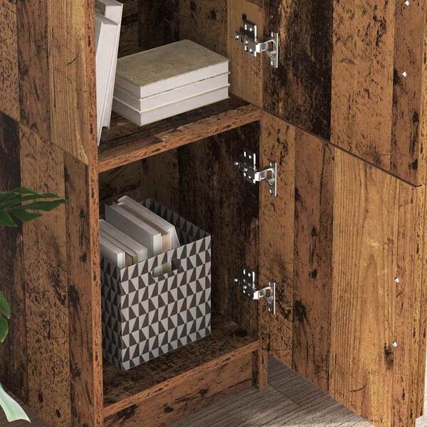 vidaXL Schreibtisch 2 pcs Altholz