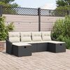 vidaXL Sofa Set mit Kissen 6 pcs Poly-Rattan