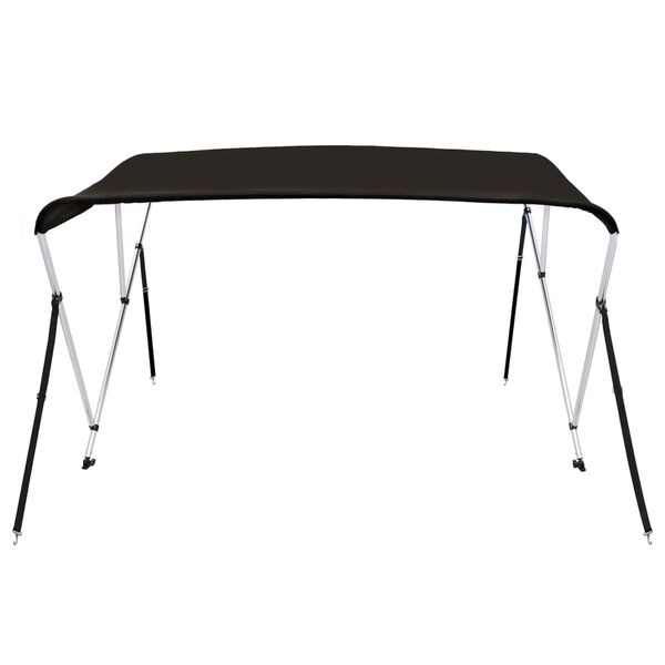 vidaXL 3-Bow Bimini-Top Schwarz 183x180x137 cm