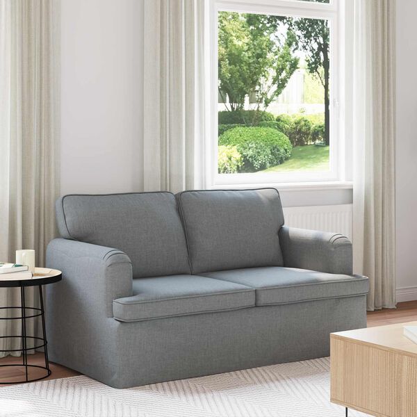 vidaXL Sofa Hellgrau Gesamtabmessungen: 144 x 80 x 85 cm (B x T x H)