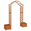 vidaXL Garten-Pergola mit Blumenkasten Massivholz Tanne