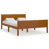 vidaXL Massivholzbett ohne Matratze Honigbraun 120x200 cm Kiefernholz