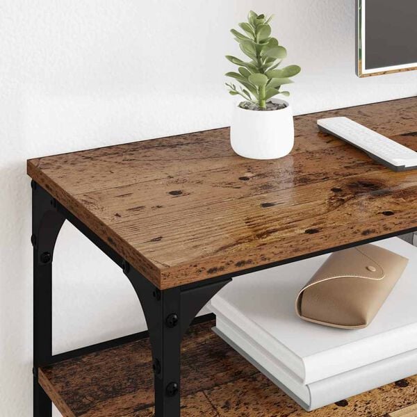 vidaXL TV-Schr&auml;nk Altholz 160 x 30 x 50 cm Verbundholz und Eisen