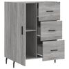 vidaXL Sideboard Grau Sonoma 69,5x34x90 cm Holzwerkstoff