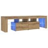 vidaXL TV-Schrank mit LED Artisan-Eiche 140x36,5x40 cm Holzwerkstoff