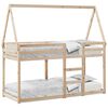 vidaXL Etagenbett mit Dach 80x200 cm Massivholz Kiefer