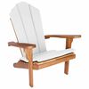 vidaXL Garten-Adirondack-Stuhl Natur Massivholz Teak