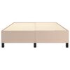 vidaXL Boxspringbettgestell Cappuccino-Braun 140x190 cm Kunstleder