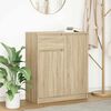 vidaXL Sideboard mit Schublade Sonoma-Eiche 71x35x84 cm Holzwerkstoff