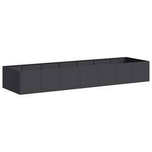 vidaXL Pflanzk&uuml;bel Schwarz 280x80x40 cm Stahl