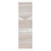 vidaXL Teppich Beige 80x300 cm Baumwolle