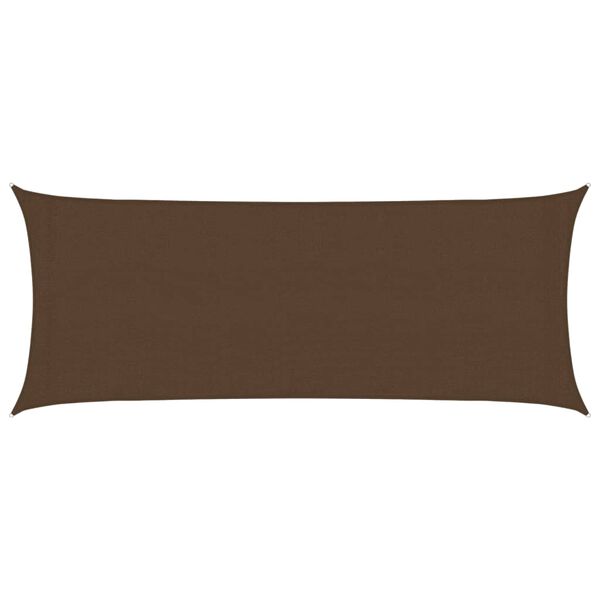 vidaXL Sonnensegel 160 g/m&sup2; Braun 2x4,5 m HDPE