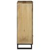 vidaXL Hochboard Braun 60 x 33 x 100 cm massives Mangoholz