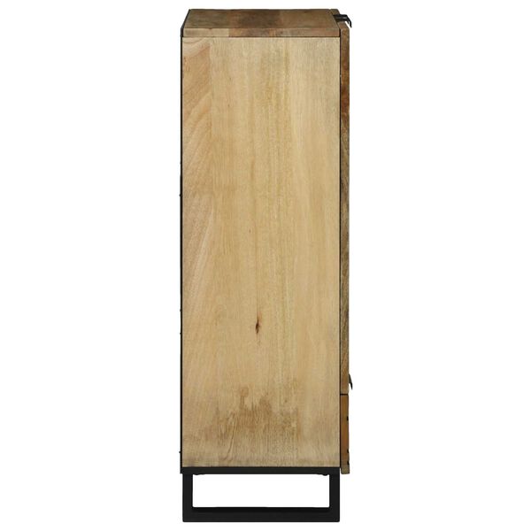 vidaXL Hochboard Braun 60 x 33 x 100 cm massives Mangoholz