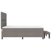 vidaXL Boxspringbett mit Matratze Taupe 160 x 200 cm Stoff