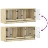 vidaXL TV-Schrank mit Glast&uuml;ren Sonoma-Eiche 102x37x42 cm
