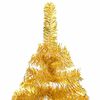 vidaXL K&uuml;nstlicher Weihnachtsbaum Beleuchtung & Kugeln Gold 120 cm PET