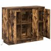 vidaXL LED-Sideboard Ger&auml;ucherte Eiche 90 x 32 x 75 cm Holzwerkstoff
