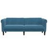 vidaXL Sofa 3-Sitzer Blau Samt
