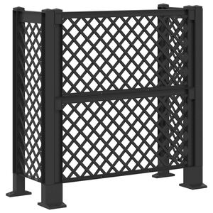 vidaXL M&uuml;lltonnengitter Anthrazit 123 x 47 x 114 cm PP